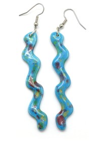 Squiggle Ceramic Earrings